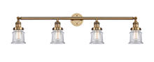 Innovations Lighting 215-BB-G182S - Canton - 4 Light - 42 inch - Brushed Brass - Bath Vanity Light