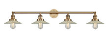  215-BB-G2 - Halophane - 4 Light - 45 inch - Brushed Brass - Bath Vanity Light