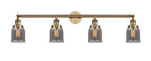 Innovations Lighting 215-BB-G53 - Bell - 4 Light - 42 inch - Brushed Brass - Bath Vanity Light