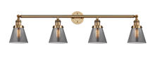 Innovations Lighting 215-BB-G63 - Cone - 4 Light - 42 inch - Brushed Brass - Bath Vanity Light