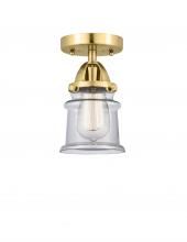 Innovations Lighting 288-1C-SG-G182S-LED - Canton - 1 Light - 5 inch - Satin Gold - Semi-Flush Mount