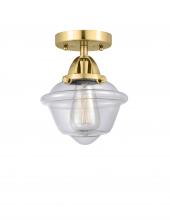 Innovations Lighting 288-1C-SG-G532-LED - Oxford - 1 Light - 8 inch - Satin Gold - Semi-Flush Mount