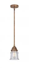 Innovations Lighting 288-1S-AC-G184S - Canton - 1 Light - 5 inch - Antique Copper - Cord hung - Mini Pendant