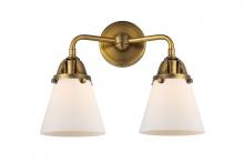  288-2W-BB-G61 - Cone - 2 Light - 14 inch - Brushed Brass - Bath Vanity Light