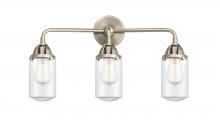  288-3W-SN-G312-LED - Dover - 3 Light - 23 inch - Brushed Satin Nickel - Bath Vanity Light