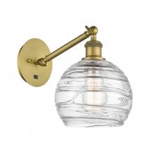 Innovations Lighting 317-1W-BB-G1213-8-LED - Athens Deco Swirl - 1 Light - 8 inch - Brushed Brass - Sconce