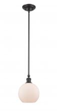 Innovations Lighting 341-1S-BK-G121-8 - Concord - 1 Light - 8 inch - Matte Black - Mini Pendant