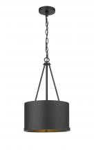 Innovations Lighting 383-1S-BK-M383-12-BK-LED - Eclipse - 1 Light - 12 inch - Matte Black - Chain Hung - Mini Pendant