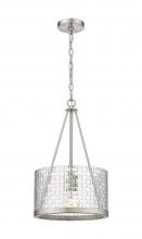 Innovations Lighting 383-1S-SN-G383C-12CL - Marissa - 1 Light - 12 inch - Brushed Satin Nickel - Chain Hung - Mini Pendant