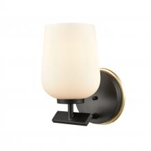  420-1W-BSB-W - Remy - 1 Light - 5 inch - Black Satin Brass - Bath Vanity Light