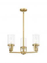 Innovations Lighting 426-3CR-BB-G426-8CL - Utopia - 3 Light - 22 inch - Brushed Brass - Pendant