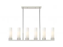  429-6I-PN-G429-11WH - Empire - 6 Light - 44 inch - Polished Nickel - Linear Pendant