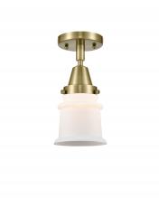  447-1C-AB-G181S - Canton - 1 Light - 6 inch - Antique Brass - Flush Mount