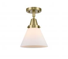  447-1C-AB-G41 - Cone - 1 Light - 8 inch - Antique Brass - Flush Mount