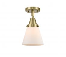  447-1C-AB-G61 - Cone - 1 Light - 6 inch - Antique Brass - Flush Mount