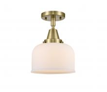  447-1C-AB-G71 - Bell - 1 Light - 8 inch - Antique Brass - Flush Mount