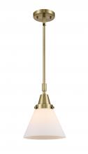  447-1S-AB-G41 - Cone - 1 Light - 8 inch - Antique Brass - Mini Pendant