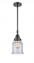 Innovations Lighting 447-1S-BK-G184-LED - Canton - 1 Light - 7 inch - Matte Black - Mini Pendant