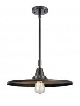 Innovations Lighting 447-1S-BK-MFR-BK-16-LED - Appalachian - 1 Light - 16 inch - Matte Black - Mini Pendant