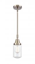  447-1S-SN-G312-LED - Dover - 1 Light - 5 inch - Brushed Satin Nickel - Mini Pendant