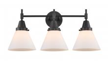  447-3W-BK-G41 - Cone - 3 Light - 26 inch - Matte Black - Bath Vanity Light