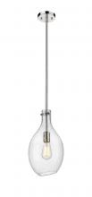 Innovations Lighting 493-1S-PN-G554-9-LED - Norwalk - 1 Light - 9 inch - Polished Nickel - Stem hung - Mini Pendant