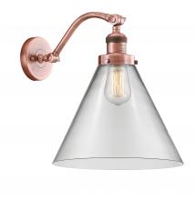  515-1W-AC-G42-L-LED - Cone - 1 Light - 12 inch - Antique Copper - Sconce