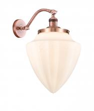  515-1W-AC-G661-12 - Bullet - 1 Light - 12 inch - Antique Copper - Sconce