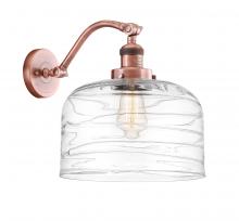  515-1W-AC-G713-L - Bell - 1 Light - 12 inch - Antique Copper - Sconce