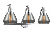  515-3W-PC-G173 - Fulton - 3 Light - 28 inch - Polished Chrome - Bath Vanity Light