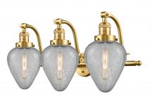  515-3W-SG-G165-LED - Geneseo - 3 Light - 28 inch - Satin Gold - Bath Vanity Light