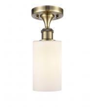 Innovations Lighting 516-1C-AB-G801 - Clymer - 1 Light - 4 inch - Antique Brass - Semi-Flush Mount