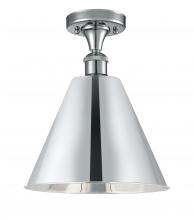  516-1C-PC-MBC-12-PC - Berkshire - 1 Light - 12 inch - Polished Chrome - Semi-Flush Mount