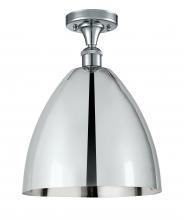  516-1C-PC-MBD-12-PC - Bristol - 1 Light - 12 inch - Polished Chrome - Semi-Flush Mount