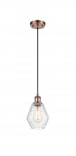 Innovations Lighting 516-1P-AC-G654-6 - Cindyrella - 1 Light - 6 inch - Antique Copper - Cord hung - Mini Pendant