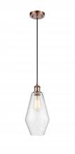 Innovations Lighting 516-1P-AC-G654-7 - Cindyrella - 1 Light - 7 inch - Antique Copper - Cord hung - Mini Pendant