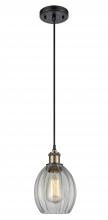 Innovations Lighting 516-1P-BAB-G82-LED - Eaton - 1 Light - 6 inch - Black Antique Brass - Cord hung - Mini Pendant