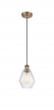 Innovations Lighting 516-1P-BB-G654-6 - Cindyrella - 1 Light - 6 inch - Brushed Brass - Cord hung - Mini Pendant