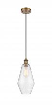 Innovations Lighting 516-1P-BB-G654-7-LED - Cindyrella - 1 Light - 7 inch - Brushed Brass - Cord hung - Mini Pendant