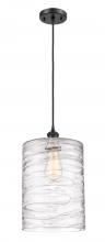 Innovations Lighting 516-1P-BK-G1113-L-LED - Cobbleskill - 1 Light - 9 inch - Matte Black - Cord hung - Mini Pendant