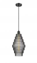 Innovations Lighting 516-1P-BK-G673-8 - Cascade - 1 Light - 8 inch - Matte Black - Cord hung - Mini Pendant