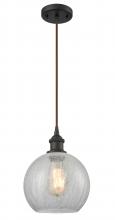  516-1P-OB-G122 - Athens - 1 Light - 8 inch - Oil Rubbed Bronze - Cord hung - Mini Pendant