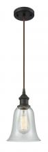  516-1P-OB-G2812 - Hanover - 1 Light - 6 inch - Oil Rubbed Bronze - Cord hung - Mini Pendant