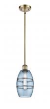  516-1S-AB-G557-6BL - Vaz - 1 Light - 6 inch - Antique Brass - Mini Pendant