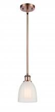  516-1S-AC-G441 - Brookfield - 1 Light - 6 inch - Antique Copper - Mini Pendant