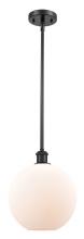  516-1S-BK-G121-10 - Athens - 1 Light - 10 inch - Matte Black - Mini Pendant