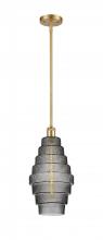 Innovations Lighting 516-1S-SG-G673-8-LED - Cascade - 1 Light - 8 inch - Satin Gold - Mini Pendant