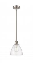 Innovations Lighting 516-1S-SN-GBD-754-LED - Bristol - 1 Light - 8 inch - Brushed Satin Nickel - Mini Pendant