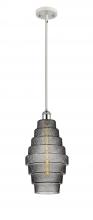 Innovations Lighting 516-1S-WPC-G673-8-LED - Cascade - 1 Light - 8 inch - White Polished Chrome - Mini Pendant