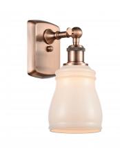  516-1W-AC-G391 - Ellery - 1 Light - 5 inch - Antique Copper - Sconce